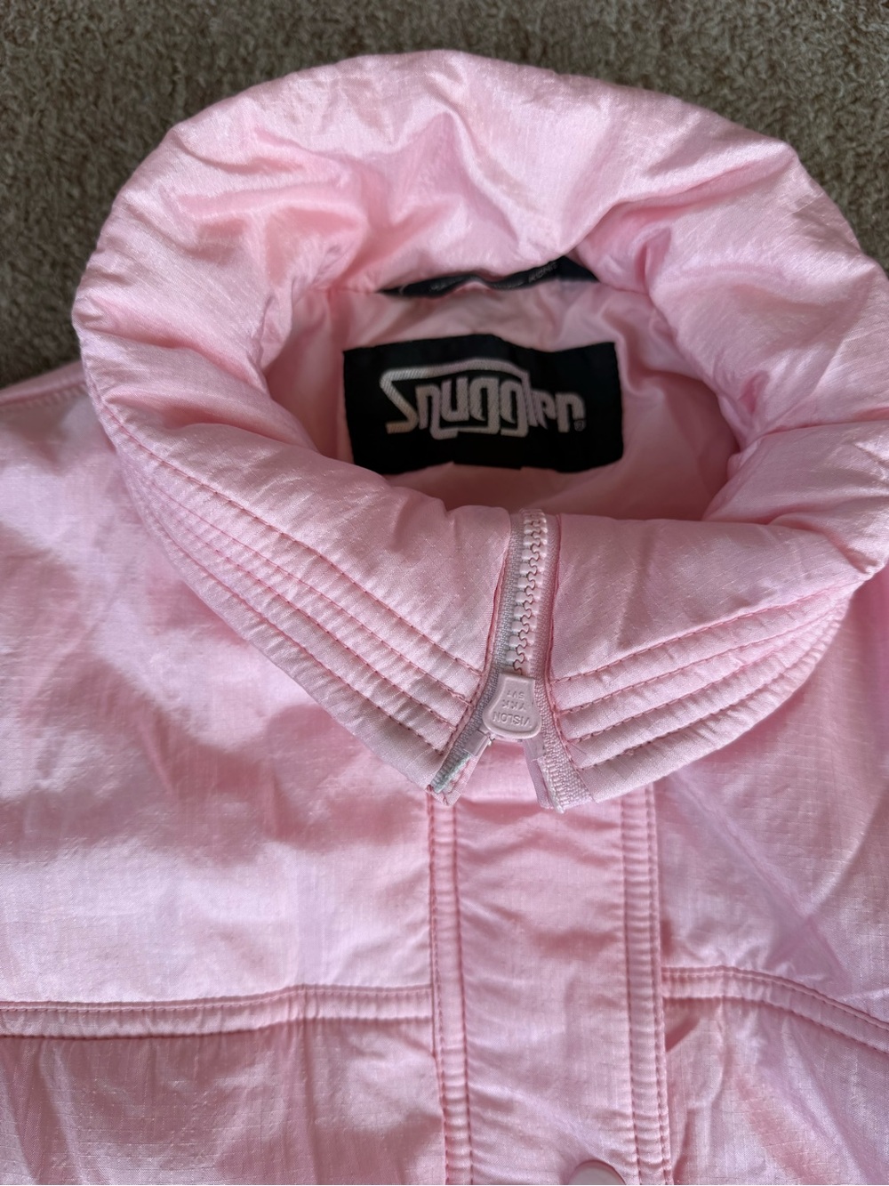 Vintage Snuggler Women’s Pink Puffer Jacket - - Picture 3 of 11